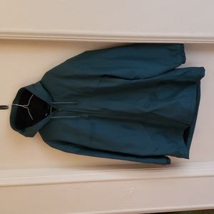 Vintage Perry Ellis America Green Jacket With Hood Size M